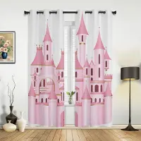 Household supplies MH Medeltida Trä Väggfönster Gammal Brun Byggnad Gardiner för Barnens Sovrum Vardagsrum Draperier Köksfönstergardin Heminredning 135W x 60H(cm) x1