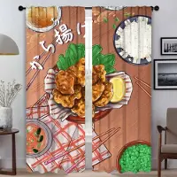 Household supplies MH Digitala illustrationer Heminredning Gardiner för Kamera Vardagsrumsgardin Tyll för Sovrumsavdelare Halloweendekoration W50xH70cmx2pcs-CL