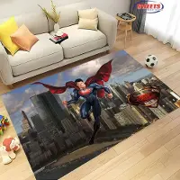Jacket-pa NEJ.1 Klassisk DC Superman Matta Vardagsrum Sovrum Sängmatta, Bekväm Halkfri Matta, Modern Enkel Stil, Slitstark Tvättbar Matta 40x60cm (16x24in)