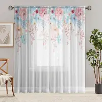 Household supplies MH 2-delade HD digitaltryckta rustika piongardiner heminredningsstil dekoration vardagsrum sovrum genom stång gardineffekt W52H63inchW132H160cm