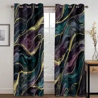 Household supplies MH Realistisk Antimarmor Textur 3D Digitaltryckt Gardin Vardagsrum Sovrum Polyesterfiber Gardin två paneler W50xH130(CM)x2pcs&Grommet Top