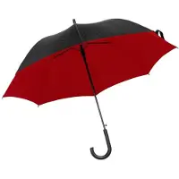 L-merch Automatiskt Stickparaply 84.5cm x röd/svart