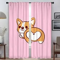 Household supplies MH C-Corgi Rumpa Myggnät för Vardagsrum Persienner Fönstergardin Tyll för Sovrum Halloweendekoration Partition Barn W50xH70cmx2pcs-CL
