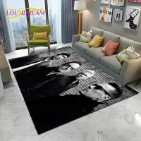 HGHT 3D-tryck U2 Rock Bang Bono Area Matta, Matta för Vardagsrum Barnrum Soffa Dörrmatta Dekor, Barn Halkfri Golvmatta 40x60cm(15x23in)