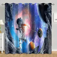 Household supplies MH 2 paneler Astronaut Rymd Universum Stjärnklar Himmel Interstellär Galax Färgglad Gardin Stångficka Gardin För Vardagsrum Kontor Hem (50Wx50H)x2(CM)&Grommet Top
