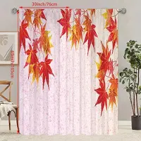 Household supplies MH 2 ST - Höstlönnlöv - Tryckt gardin - Polyester - Lämplig för sovrum, vardagsrum, arbetsrum (anpassningsbar) 23Wx59L(60x150CM)x2