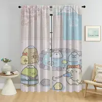 Household supplies MH Sumikko Gurashi Skuggor Gardiner för Vardagsrum Gardiner för Rum 2 Paneler Avskärmning Heminredning Gardiner Halloween Dekoration W50xH70cmx2pcs-CL