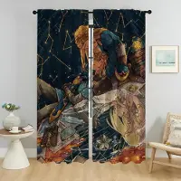Household supplies MH Zaldaes Partition Heminredning Gardiner för Kamera Moderna Vardagsrumsgardiner 2 Delar Tyll för Sovrum Persienner Gardin Barn W50xH70cmx2pcs-CL