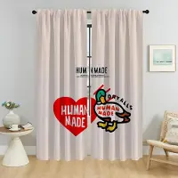 Household supplies MH Humanes Made Köksgardiner för Vardagsrum Gardiner Skärmar Tyg för Sovrum Heminredningsgardiner 2 Delar Avskärmning Elegant W50xH70cmx2pcs-CL