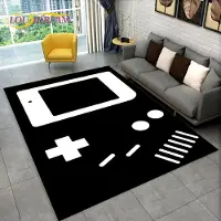 HGHT Retro Spelkonsol Game Boy GBA Area Matta, Matta för Hem Vardagsrum Barn Sovrum Soffa Dörrmatta Dekor, Halkfri Golvmatta 40x60cm(15x23in)
