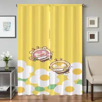 Household supplies MH Sovrum Mörkläggningsgardiner för Dörrar Gardiner för Vardagsrum 2 Delar Mörkläggningsgardiner Dörrgardin P-pokemon-n Avskärmning Skugga W50xH70cmx2pcs-CL