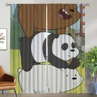 Household supplies MH Gardiner för vardagsrum Gardiner för rum 2 paneler We Bare Bears Halloween-dekoration Skärmar Avdelare Heminredning Gardiner W50xH70cmx2pcs-CL