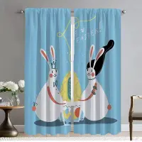 Household supplies MH Påskfirande Myggnät för Kamera Eleganta Rumsgardiner 2 Delar Partition Halloween Dekoration Rullgardiner Vardagsrum W50xH70cmx2pcs-CL