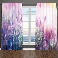 Yiran Furniture Vår Rosa Grön Blomma Bröllop Modern Ros 3d 2 Delar Fri Frakt Tunn Fönster Draperigardin för Vardagsrum Sovrum Dekor 100W130H(CM)40x51in&Grommet Top ljusgrå färg