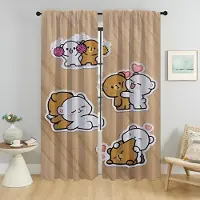 Household supplies MH Kawaii Björn Mörkläggningsgardiner 2 Delar Gardiner för Vardagsrum Gardiner Skärmar Avdelare Halloween Dekoration Kök Elegant W50xH70cmx2pcs-CL