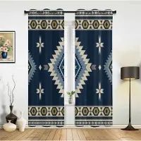Household supplies MH Indiska Blommor Fönstergardiner Heminredning Vardagsrumsgardiner Anpassade Fönsterdekorationer Draperier Cortinas För Kök Sovrum 135W x 60H(cm) x1