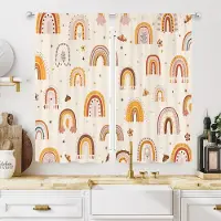 Household supplies MH Gardiner med Safaridjur för Barnrum Baby Pojke Barn Skog Djungel Skog Lejon Tryckta Gardiner för Vardagsrum Sovrum Fönsterdraperier W60H60(CM)x2PCS&Grommet Top