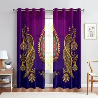Household supplies MH 2 st Kinesisk Stil Retro Gardiner, Djur Påfågelmönster, Vardagsrum, Sovrum Stångficka Dekorativa Gardiner, Hemdekoration W50xH140(CM)x2PCS&Rod pocket