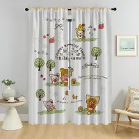 Household supplies MH Halloweendekoration Rilakkumaes Nyanser Heminredning Gardiner för Vardagsrum Mörkläggningsgardin Avskärmningsgardiner 2 Delar W50xH70cmx2pcs-CL