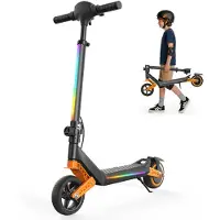 IScooter K6 Elektrisk Barnsparkcykel 150W Motor 21.6V 2.6AH Batteri Maxbelastning 70kg Säker och Lätt Barnens Elektriska Sparkcykel för Utomhuslek orange