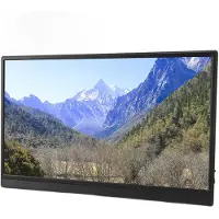 OutsideWorld Bärbar bildskärm 15,6 tum IPS Ultratunn Dubbla USB C-portar 178 graders betraktningsvinkel 3D Stereo
