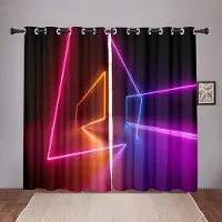 Household supplies MH Tjockt Neonutsänt Ljus Coola Barn Mörkläggningsfönstergardin för Sovrum Vardagsrum Badrum Kök Dörr Hall Hem Hög Skuggning W55 X H120cm X 2&Grommet Top