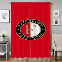 Household supplies MH Fönster Köksgardiner för Vardagsrum 2 Delar Mörkläggningsgardiner Dörrgardin F-feyenoord-d Fc Avskärmning Sovrumsdekoration W50xH70cmx2pcs-CL