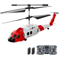 TOMTOP JMS Fjärrstyrd helikopter, intelligent avkänningsplan med gester med funktion för att undvika hinder 3 Without Camera 2 Battery röd