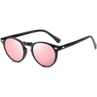 Fable TR90 UV400 Antireflex Myopi Solglasögon Med Styrka 0 Till -6.0 Runda Närsynta Solglasögon För Män Myopia -4.5