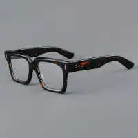 Dote Högkvalitativ Herr Retro Fyrkantig Glasögonbåge Designer Acetat Optiska Glasögon Läsglasögon Presbyopi Optical lens 0