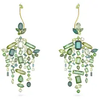 Swarovski Gema Mode Asymmetriska Utsökta Legeringsörhängen Damörhängen 5613732 Green,F