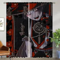 Household supplies MH Genshin Impact Fönstergardin för Rum 2 Paneler Rumsavdelare Heminredningsgardiner för Kamera Halloween Dekoration Skuggor Vardagsrum W50xH70cmx2pcs-CL