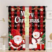 Household supplies MH 2 st Set Guld Liten Klocka Julgardiner-Digitaltryck,Stångficka Design,Polyester - Perfekt För Vardagsrum,Kök,Sovrum W65X60H(cm)X2Pcs&Grommet Top