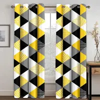 Household supplies MH Billiga Moderna Abstrakta Draperade Gula Grå Geometriska Spiralgardiner för Fönster Vardagsrum Sovrum Rumsdekor 2 Delar cortinas 150W166H(CM)59x65in&Grommet Top