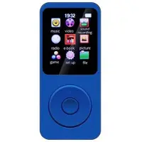 Mtp Products T1 bärbar MP4-musikspelare med 1.8 skärm och 64GB TF-kort - mörkblå