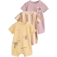 Next Sparkdräkt/body beige / camel / citrongul / syrén
