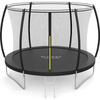 FunFit trädgårdstrampoline Premium för barn 252 cm (8FT) med inner nät och stege