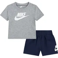 Nike Shortsset - T-shirt/Shorts - Midnight Marinblå/Grå - - 24 mån - Shorts