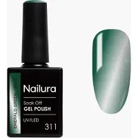 Nailura Cat Eye Gel Polish 10 ml - 311 Emerald Green Blue