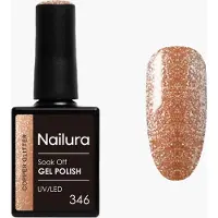 Nailura Gel Polish 10 ml - 346 Copper Glitter