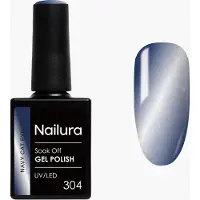 Nailura - Gel Polish 304 - Navy Cat Eye - Navy Blue - 10 ml