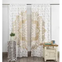 Household supplies MH Mandala Yoga Kärlek Indisk Hippie Bohemisk Lyxgardiner Europeiskt Vardagsrum Sovrum Kök Dekoration Fönsterbeklädnader 1x50W60H(CM)&Hook