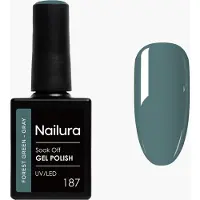 Ginza.se Nailura - Gel Polish 187 - Forest Green Gray - 10 ml