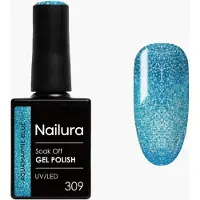 Nailura Cat Eye Gel Polish 10 ml - 309 Aquamarine Blue