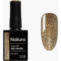 Nailura Cat Eye Gel Polish 10 ml - 318 Golden Sparkle