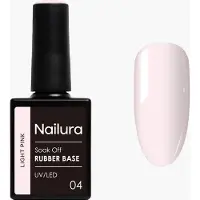 Ginza.se Nailura - Rubber Base 4 - Light Pink - 10 ml