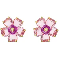 Swarovski Florere Blommig Mönster Trendiga Utsökta Imitationskristallörhängen Damörhängen 5650563 Box (Random Color),F,Pink
