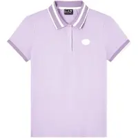 EA7 för kvinnor. 7W000911_AF21055 Polo Sporting Club lila (XXL), Casual, Bomull, Kort ärm