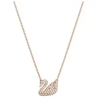Swarovski Ikonisk Svan Serie Utsökt Vacker Svan Halsband Damhalsband Roséguld 5368988 Box (Random Color)