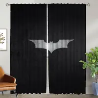 Household supplies MH B-Batmanes Tyg för Sovrumsavdelning Vardagsrumsgardin Eleganta Rumsgardiner 2 Delar Skärmar Halloween Dekoration Kök W50xH70cmx2pcs-CL